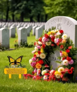 1pc, Acrylic Custom Text Memorial Butterfly Sign, Art Deco Style, Polypropylene, Floor Mount, Nature & Outdoors Theme, Flag Day Outdoor Decor, No Electricity or Battery Needed, for Cemetery, Garden, Lost Loved Ones, Family, Pets