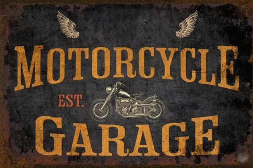 Personalized Motorcycle Metal Sign Gift for Biker Motorcycle Garage Decor Motorbike Lover Creative Iron Sheet