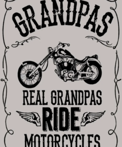 Grandpa Motorcycle Metal Sign Grandpa Gift, Some Grandpa Real Grandpas Ride Motorcycles Personalized Creative Iron Sheet