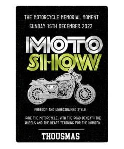 Motorcycle Memorial Moment Personalized Metal Sign Suitable for Riders, Motor Show Creative Iron Sheet