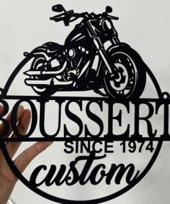 Personalized Motorcycle Garage Creative Iron Sheet Motorbike Lover Metal Sign