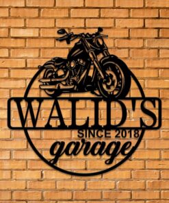 Personalized Motorcycle Garage Creative Iron Sheet Motorbike Lover Metal Sign