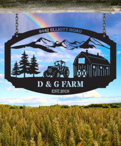 Custom Farm Metal Sign Farming Creative Iron Sheet