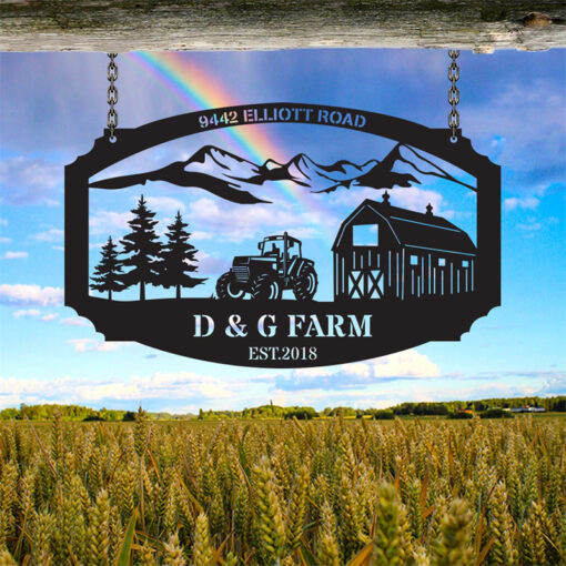 Custom Farm Metal Sign Farming Creative Iron Sheet