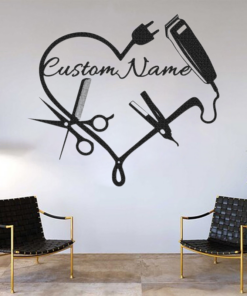 Personalized Hair Salon Metal Signs Barber Shop Decor Hairstylist Gift