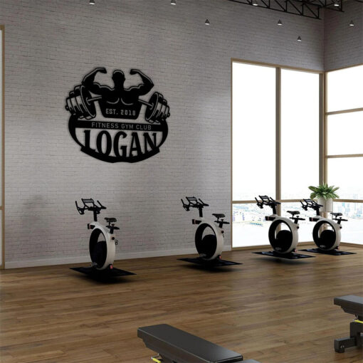 Personalized Fitness Sports Gym Sign Decor Bodybuilder Gift