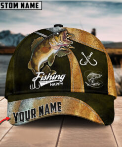 Personalized Walleye Fishing Classic Cap Gift For Fisherman On Fathers Day Birthday