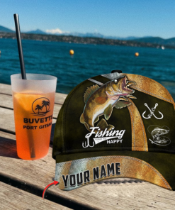 Personalized Walleye Fishing Classic Cap Gift For Fisherman On Fathers Day Birthday