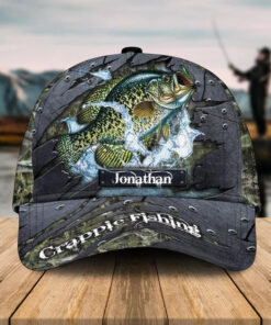 Crappie Fishing Personalized Cap Gift For Fisherman On Fathers Day Birthday