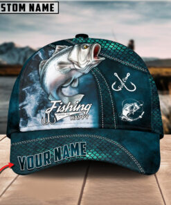 Personalized Stripped Bass Fishing Classic Cap Gift For Fisherman On Fathers Day Birthday