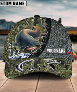 Catfish Fishing Personalized Cap Gift For Fisherman On Fathers Day Birthday