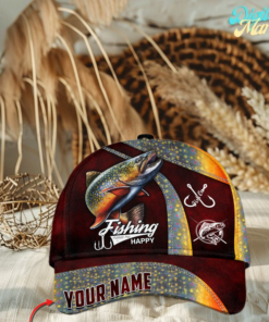 Personalized Trout Fishing Classic Cap Gift For Fisherman On Fathers Day Birthday