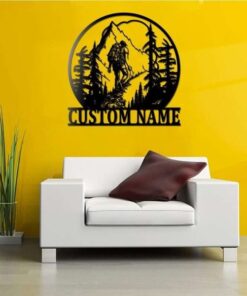 Personalized Backpacking Hiking Male Custom Metal Sign