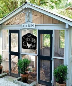 Chicken Coop Sign Funny The Chicken Monogram Farm Decor Farm Metal Sign