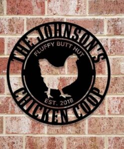 Chicken Coop Sign Hen House Farm Coop Custom Metal Sign