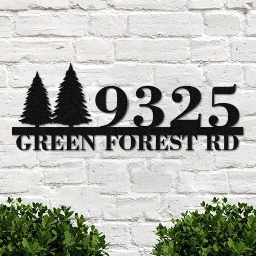 Custom House Number Address Sign,Personalized Metal Address Plaque,Metal Sign Outdoor Housewarming Gifts,Personalized Metal Wall Art