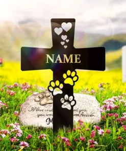 Custom Engraved Dog Memorial Stake Personalized Metal Pet Grave Marker for Cemetery, Garden, Yard, Lawn Perfect Gift for Dog Lovers