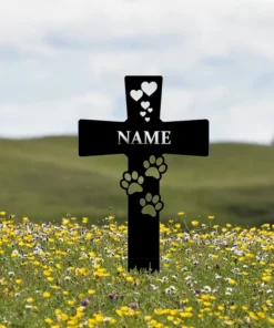 Custom Engraved Dog Memorial Stake Personalized Metal Pet Grave Marker for Cemetery, Garden, Yard, Lawn Perfect Gift for Dog Lovers