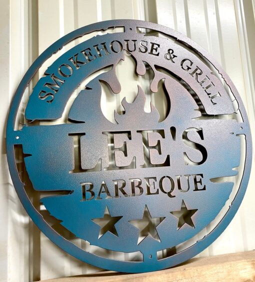 Personalized Metal Grilling Sign Metal Grill Sign Metal BBQ Smoker and Grill Sign Grilling Gift for Dad, Grandpa, Papa Barbeque Sign