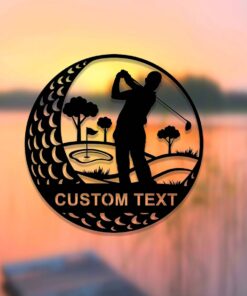 Personalized Metal Golf Sign,19th Hole Metal Sign,Custom Golfer Name Sign,Golf Wall Art,Golfing Home Decor,Golf Player Gift,Man Cave Sign