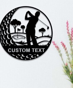 Personalized Metal Golf Sign,19th Hole Metal Sign,Custom Golfer Name Sign,Golf Wall Art,Golfing Home Decor,Golf Player Gift,Man Cave Sign