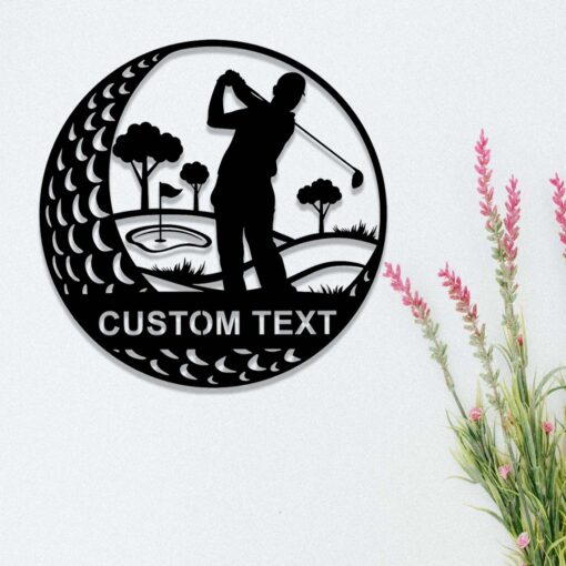 Personalized Metal Golf Sign,19th Hole Metal Sign,Custom Golfer Name Sign,Golf Wall Art,Golfing Home Decor,Golf Player Gift,Man Cave Sign