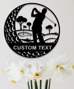 Personalized Metal Golf Sign,19th Hole Metal Sign,Custom Golfer Name Sign,Golf Wall Art,Golfing Home Decor,Golf Player Gift,Man Cave Sign