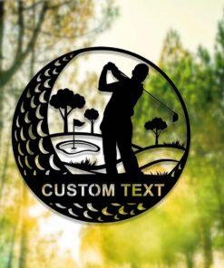 Personalized Metal Golf Sign,19th Hole Metal Sign,Custom Golfer Name Sign,Golf Wall Art,Golfing Home Decor,Golf Player Gift,Man Cave Sign