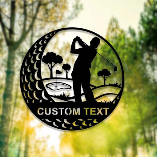 Personalized Metal Golf Sign,19th Hole Metal Sign,Custom Golfer Name Sign,Golf Wall Art,Golfing Home Decor,Golf Player Gift,Man Cave Sign