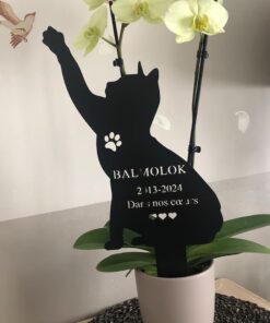 Custom Cat Memorial Stake Cat Memorial Plaque with Stake Cat Grave Marker Cat Memorial Gifts Metal Garden Stake Cat Burial Stake