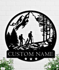 Custom Hiking Metal Wall Art, Couple Name Hiking Signs, Hiking Metal Sign, Hiking Couple, Gift For Her, Hiking Great Outdoor, Hiking Gift