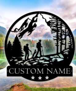 Custom Hiking Metal Wall Art, Couple Name Hiking Signs, Hiking Metal Sign, Hiking Couple, Gift For Her, Hiking Great Outdoor, Hiking Gift