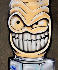 HUGE Aluminum Pissed Off SparkPlug metal sign art, tin signs, garage art, hot rod art, car art, racing, speed,gas and oil