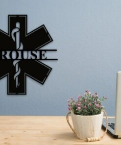 Personalized Paramedic Metal Wall Art Custom Name Nurse Sign Decor for Office