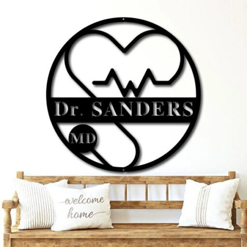 Nurse Office Decor Personalized Metal Signs RN LPN CNA Gifts