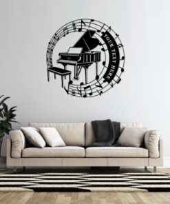 Personalized Pianist Name Metal Sign. Custom Piano Player Wall Decor Gift