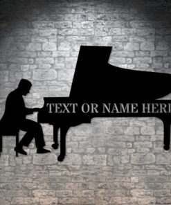 Personalized Musician Name Metal Sign. Custom Piano Player Wall Decor Gift