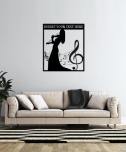 Personalized Female Violin Player Metal Sign. Custom Violinist Name Wall Decor