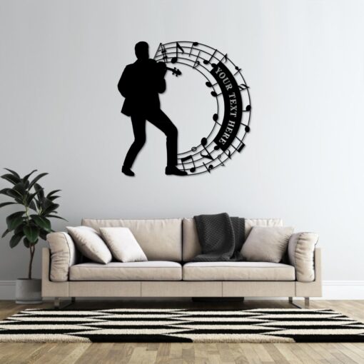 Personalized Violin Name Metal Sign Gift. Custom Violinist Wall Decor