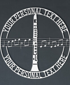 Personalized Clarinet Name Metal Sign. Custom Music Artist Wall Decor Gift