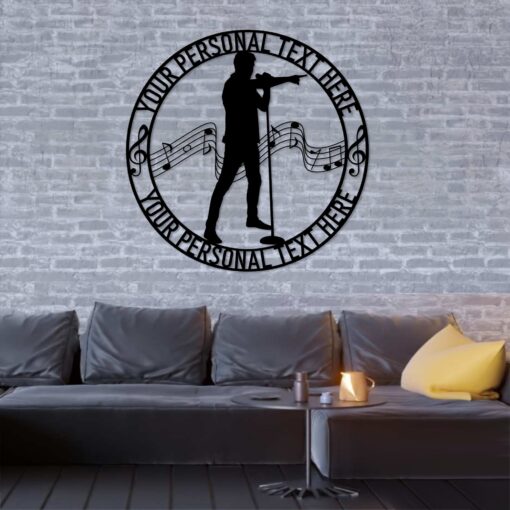 Personalized Male Vocalist Sign Gift. Custom Male Singer Wall Decor