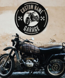 Personalized Motorcycle Metal Signs Gift for a Biker Motorbike Creative Iron Sheet