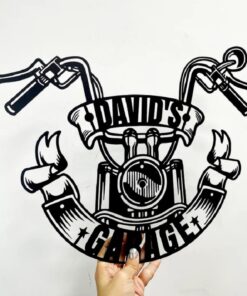 Personalized Name Motorcycle Metal Sag Gift for a Biker Motorbike Creative Iron Sheet