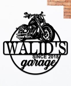 Personalized Motorcycle Garage Creative Iron Sheet Motorbike Lover Metal Sign