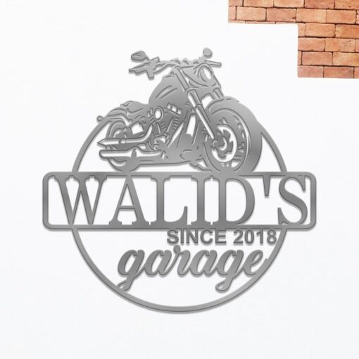 Personalized Motorcycle Garage Creative Iron Sheet Motorbike Lover Metal Sign