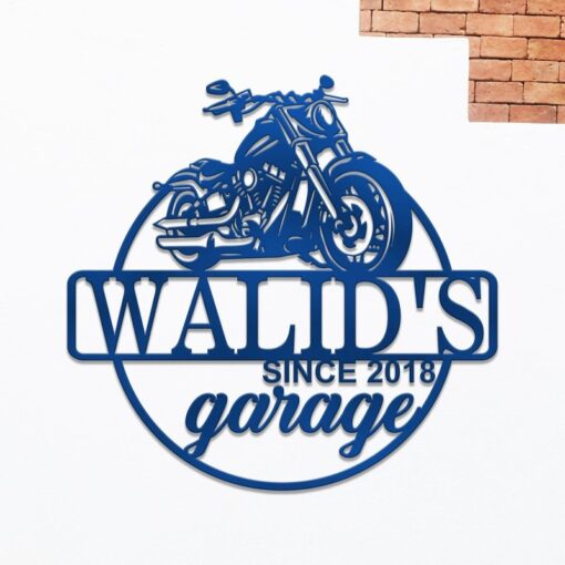 Personalized Motorcycle Garage Creative Iron Sheet Motorbike Lover Metal Sign