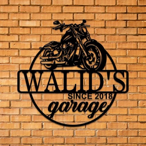 Personalized Motorcycle Garage Creative Iron Sheet Motorbike Lover Metal Sign