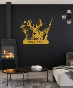 Personalized Deer Hunter Metal Signs Hunting Creative Iron Sheet