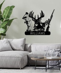 Personalized Deer Hunter Metal Signs Hunting Creative Iron Sheet