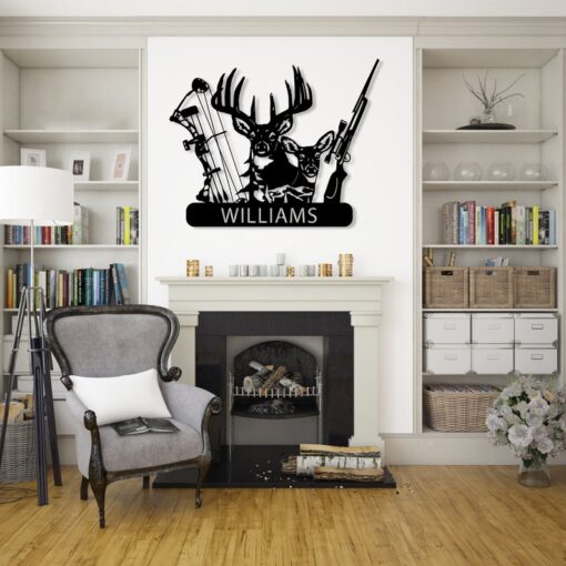 Personalized Deer Hunter Metal Signs Hunting Creative Iron Sheet